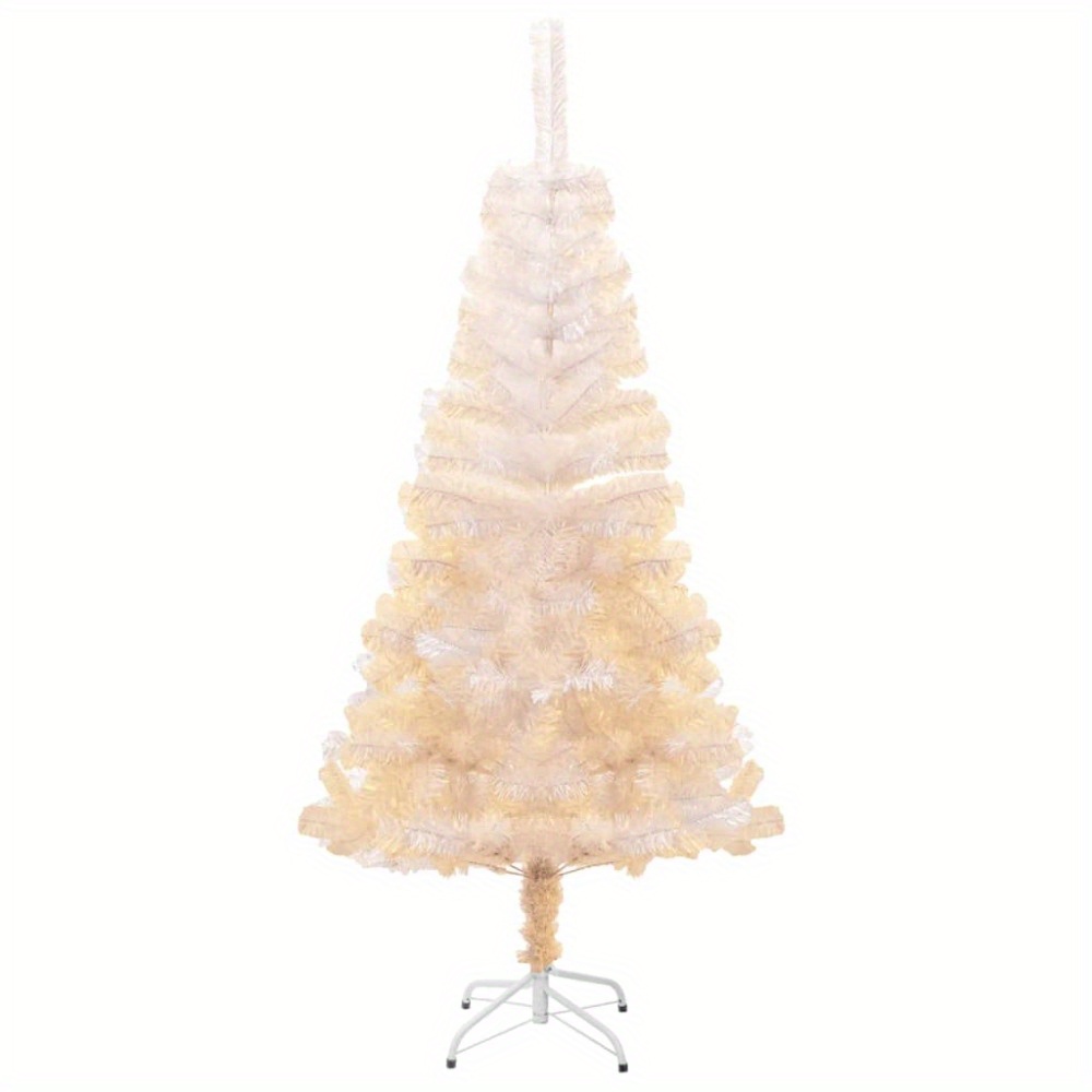 Artificial Christmas Tree Iridescent Tips White Pvc Temu