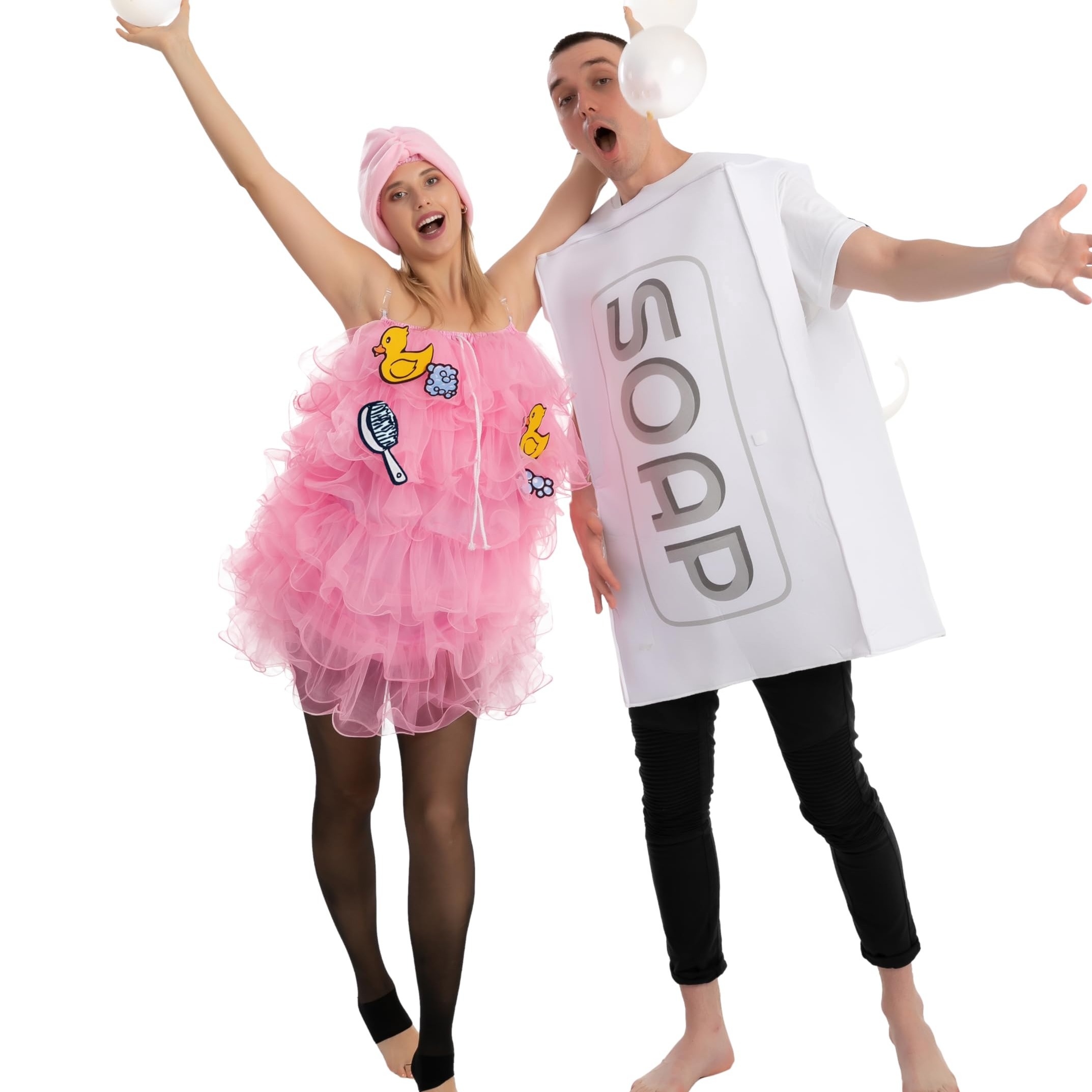 

Adult Group Soap Loofah Bubbles Costume-standard