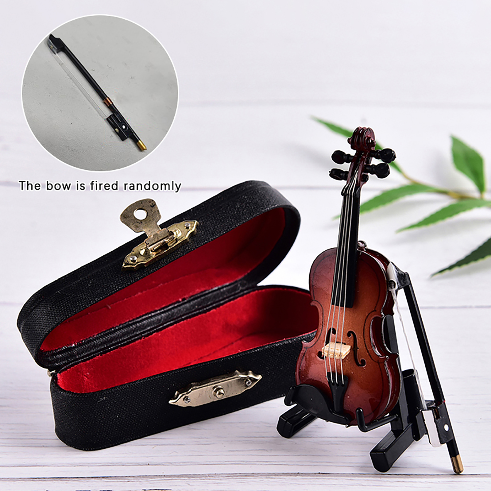 

Mini Violin With Support Miniature Wooden Musical Instruments Collection Decorative Ornaments