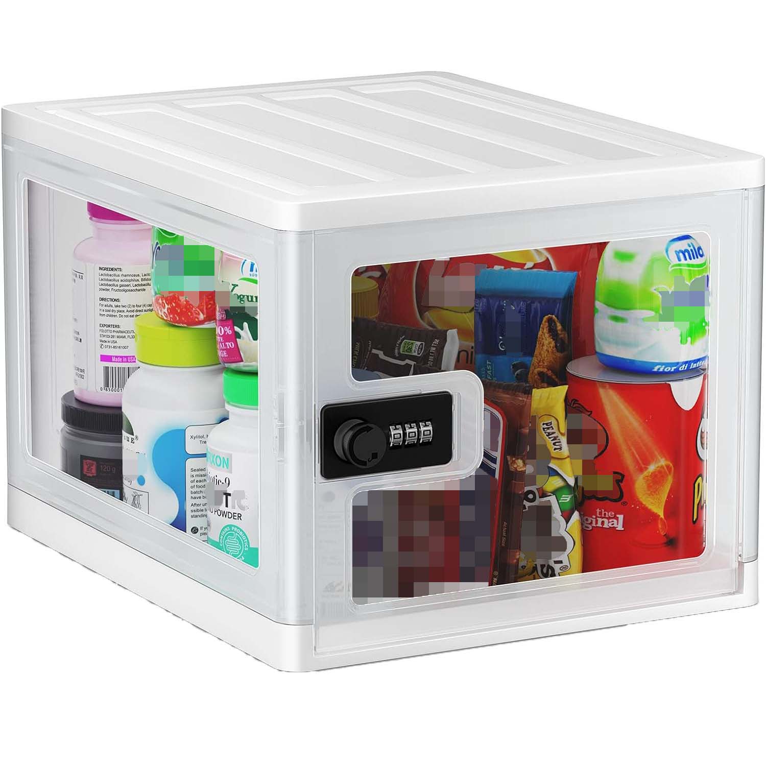 

Lock Box For Storage, Lockable Storage Box Medicine Lock Box, Lock Boxes For Personal Items, Safe Box With Lock Refrigerator Lock Box, Combination Lock Box With Code