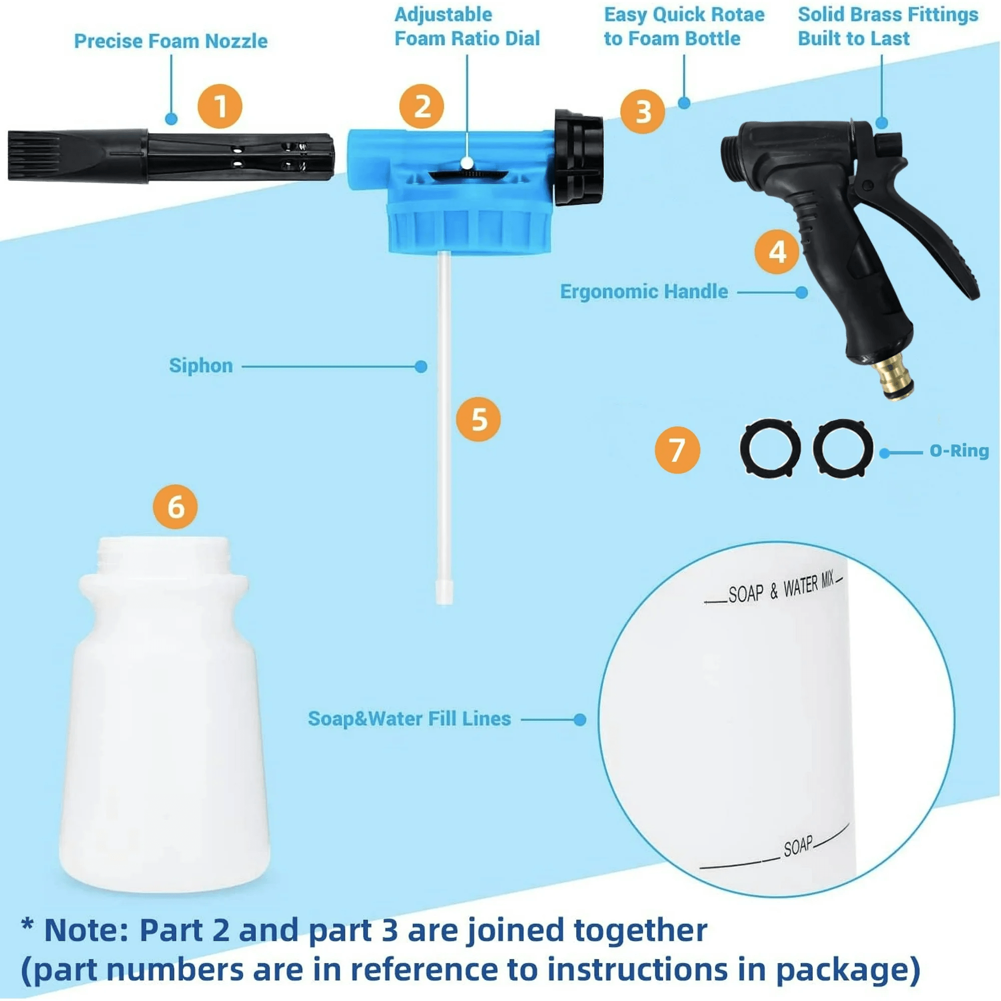 Car Wash Foam Gun, Car Wash Soap Spray Temu