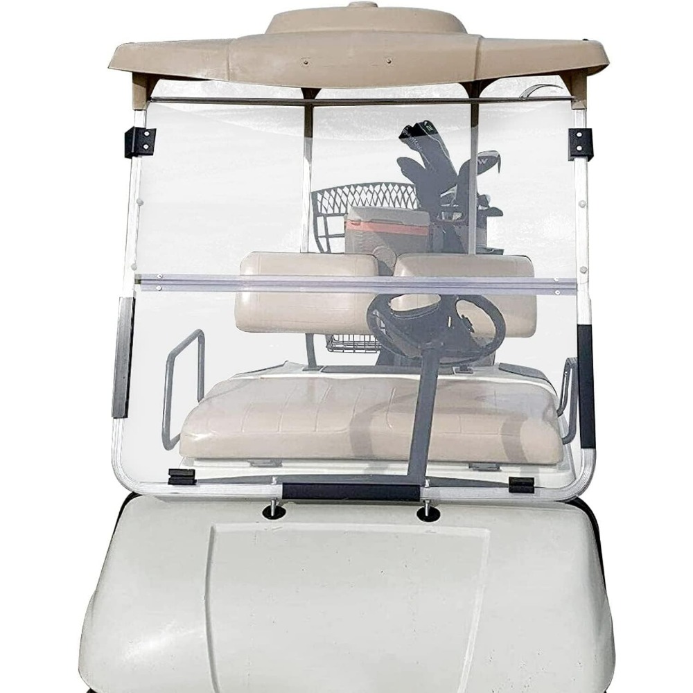 TEMU Folding Down Clear Windshield For 2003-2006 G22 Models Gas Or Electric Golf Cart