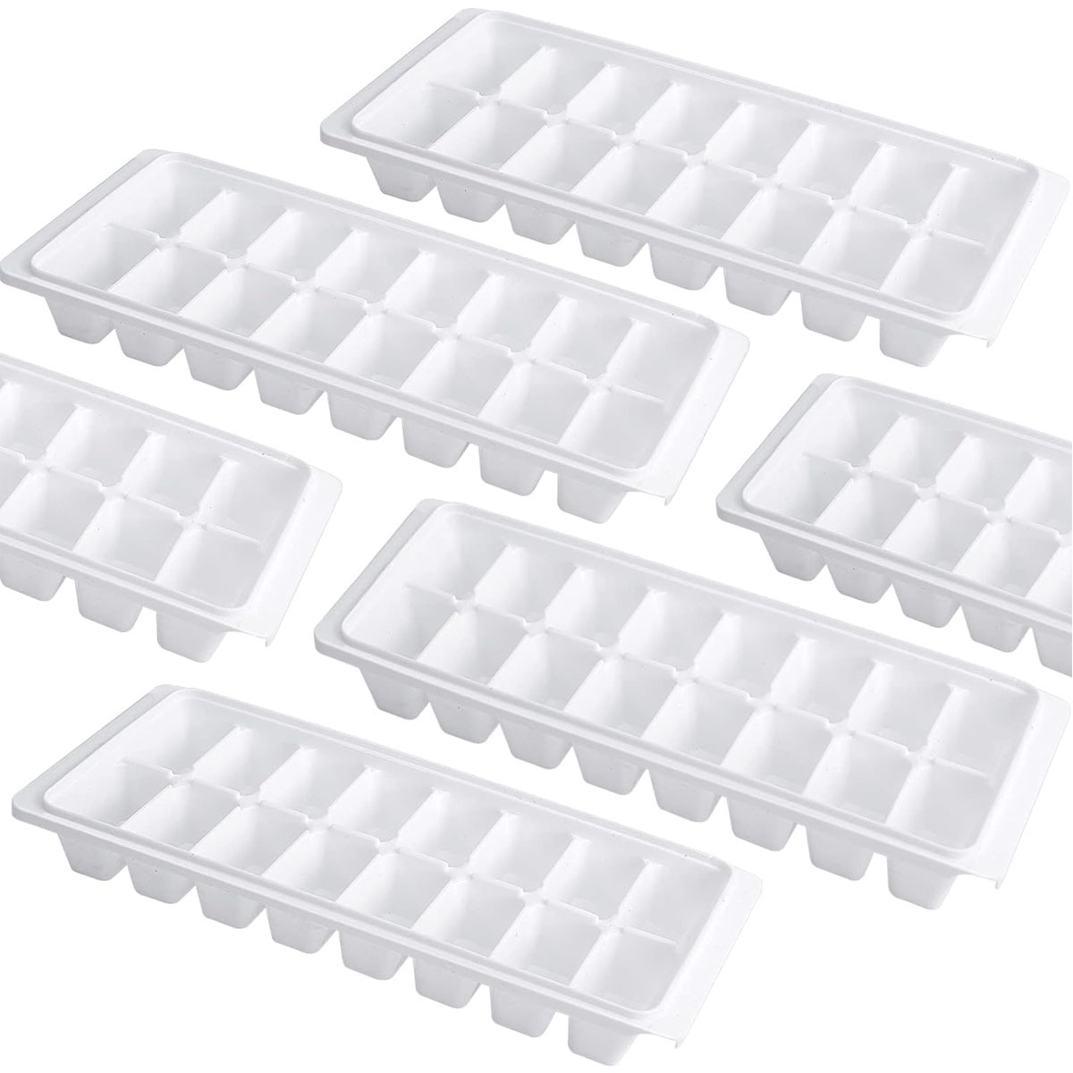 

Cube Tray, Ice Cube Tray, 16 Cube Tray, Freezer Plastic Ice Cube Tray, Ice Tray With Removable Lid, Freezer Stackable Ice Tray With Lid