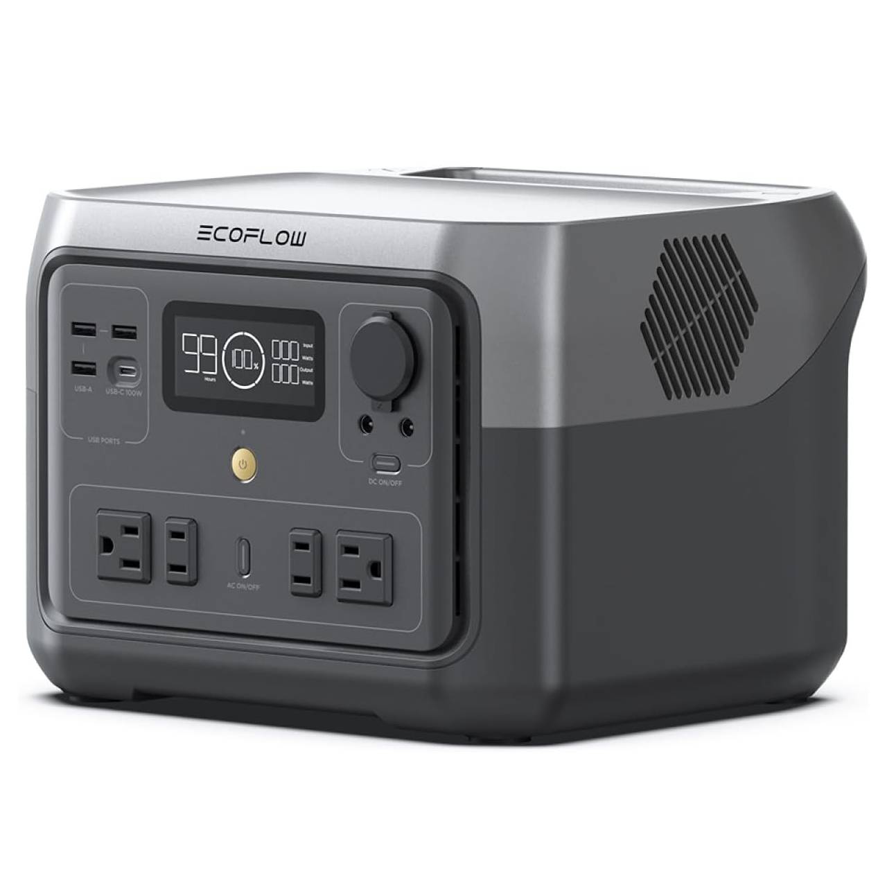 

Ecoflow Portable Power Station River 2 , 499wh Lifepo4 Battery/ 1 Hour Fast Charging, Up To 1000w Solar Generator (solar Panel Optional) For Outdoor Camping/rvs/home Use