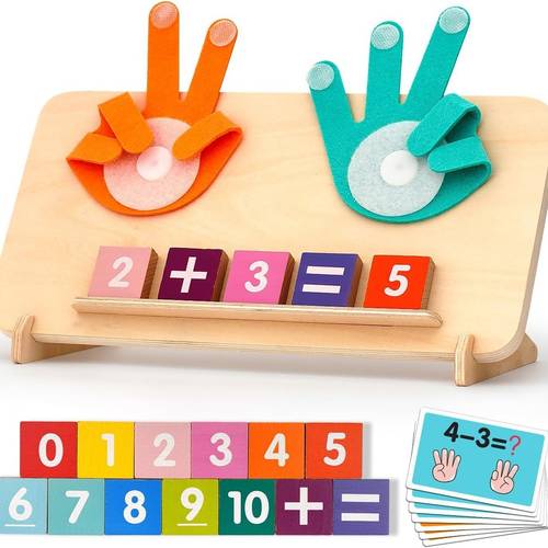 educational math manipulatives number counting blocks preschool learning toys for toddlers 3 5 year old boys girls birthday gifts