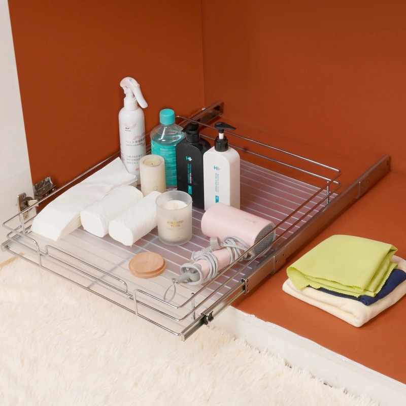 Pull Sink Organizer Wire Drawer Basket Temu
