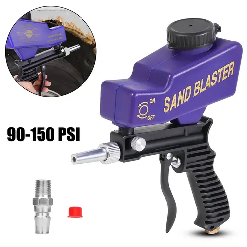 portable handheld sand gun 1 4 inches speed sand blasting small air sandblaster paint rust remover 90 150psi blasting media