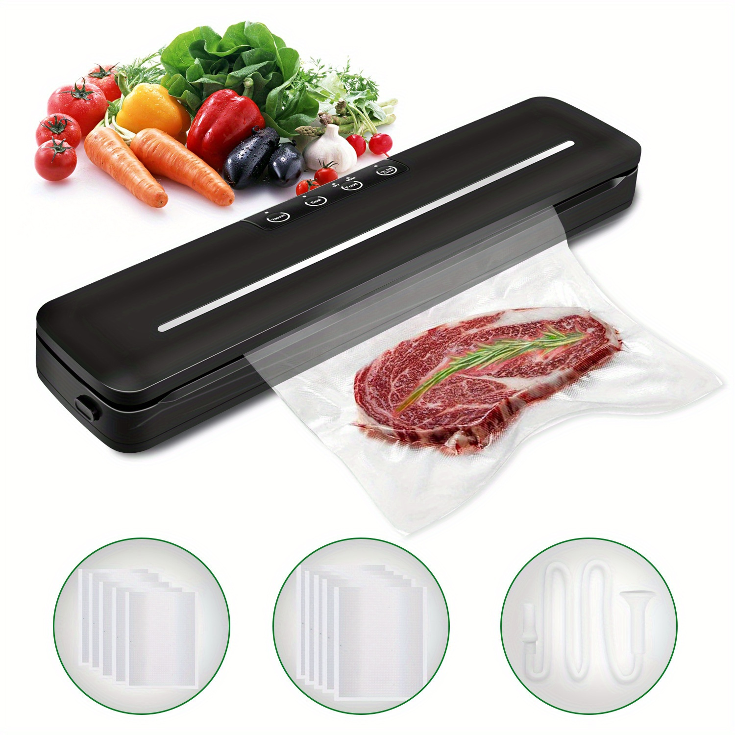 High power Vacuum Sealer Food Large Suction Temu