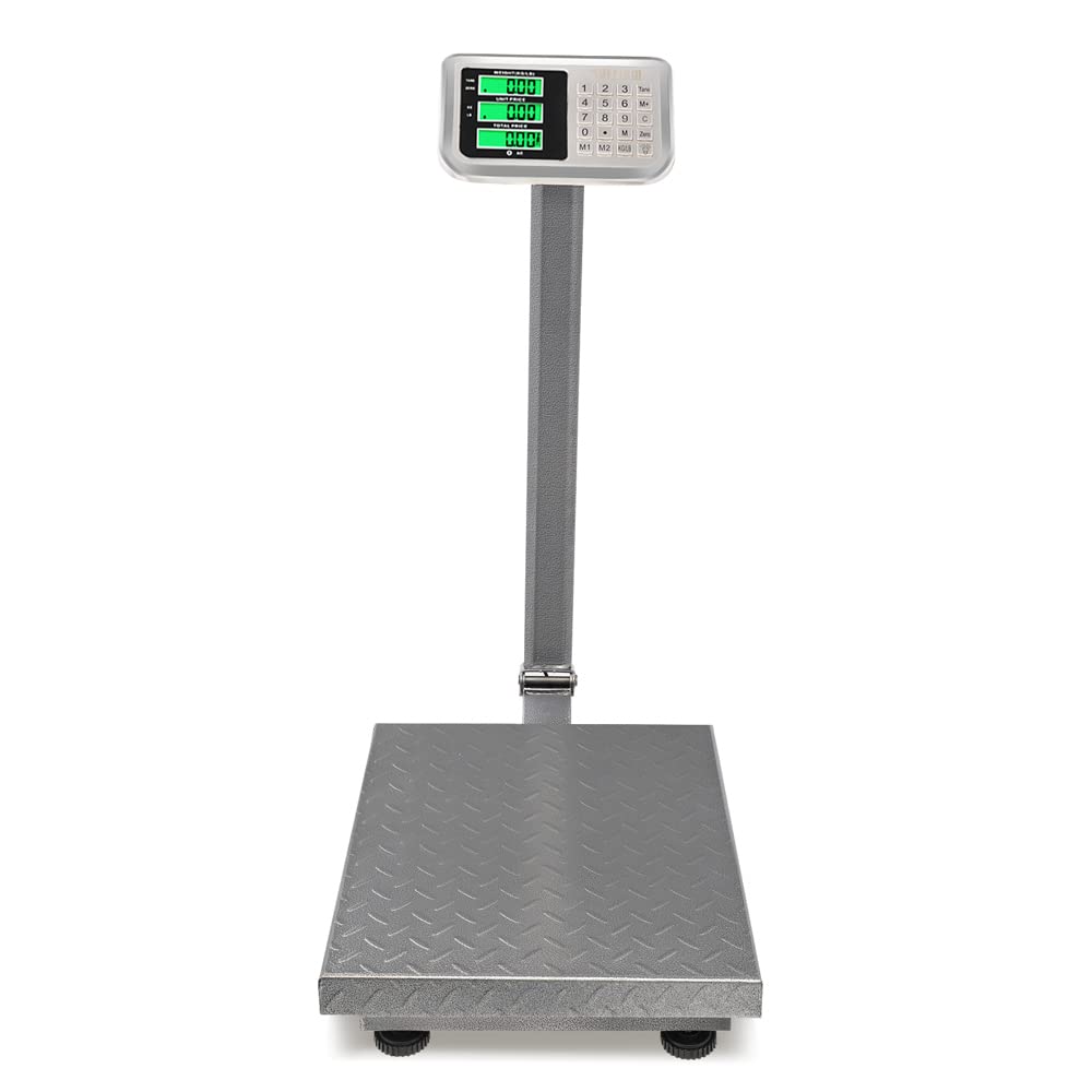 

661lbs Electronic Industrial Commercial Platform Scale,stainless Steel High- Lcd Display, Digital Floor Heavy Duty, Luggage Package Price Postal Shipping Mailing