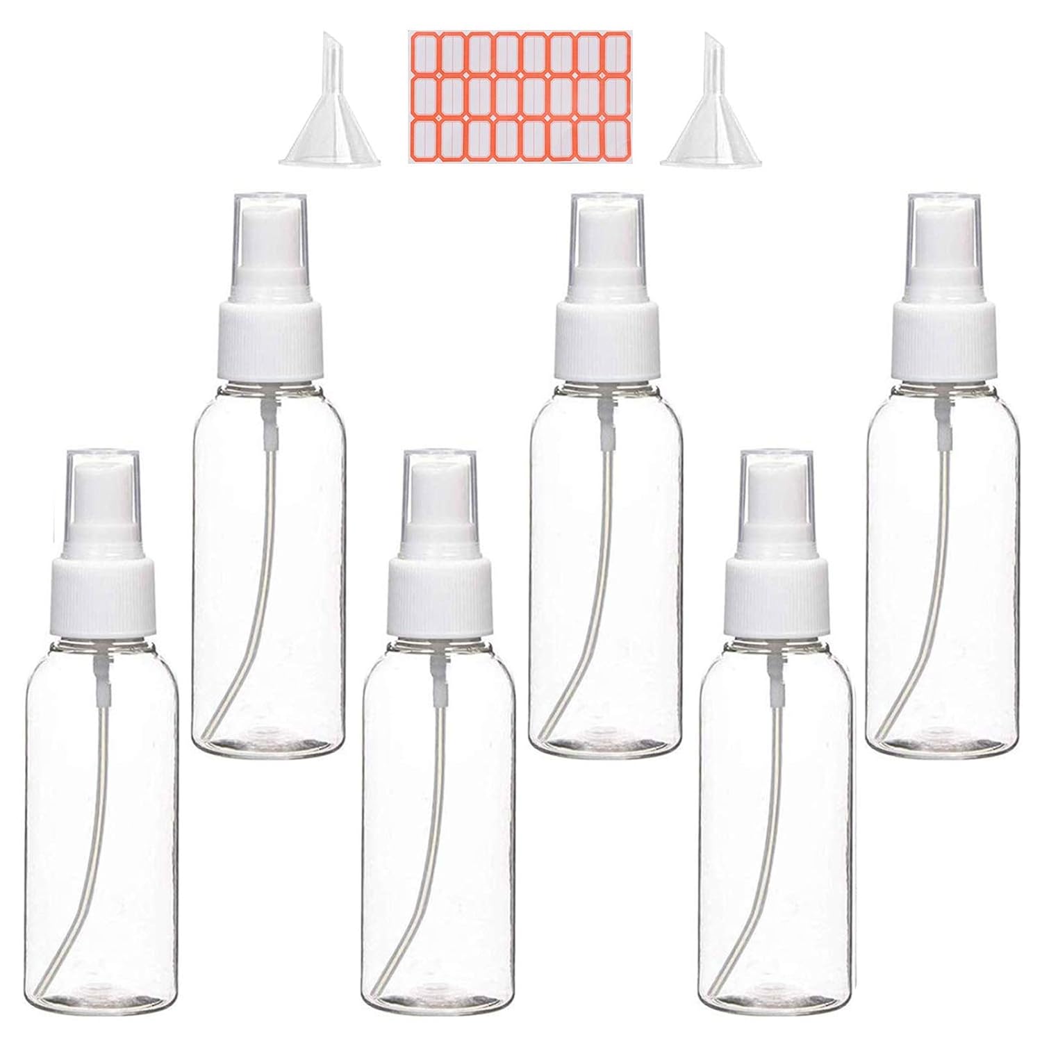 

2oz / 60ml Spray Bottles Spray Bottles Refillable Container Pocket Size Sprayer Set Small Refillable Liquid Containers