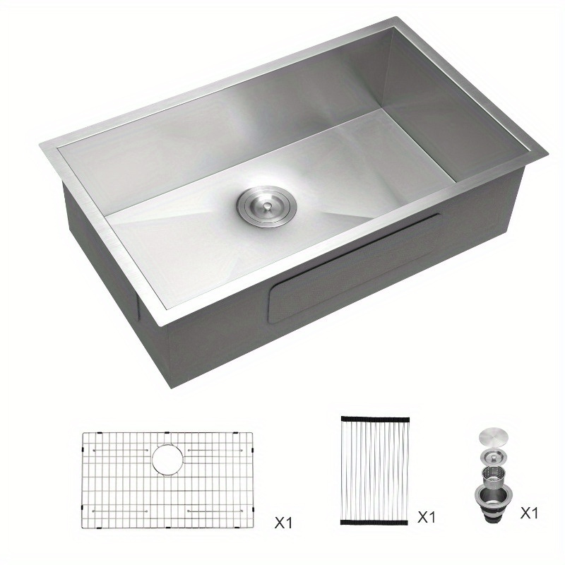 Undermount Sink Undermount Stainless Steel Kitchen Sink 18 Temu