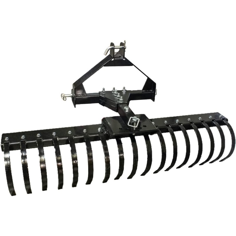 Impact Implementsthree Point Landscape Rake. Heavy Duty Width With