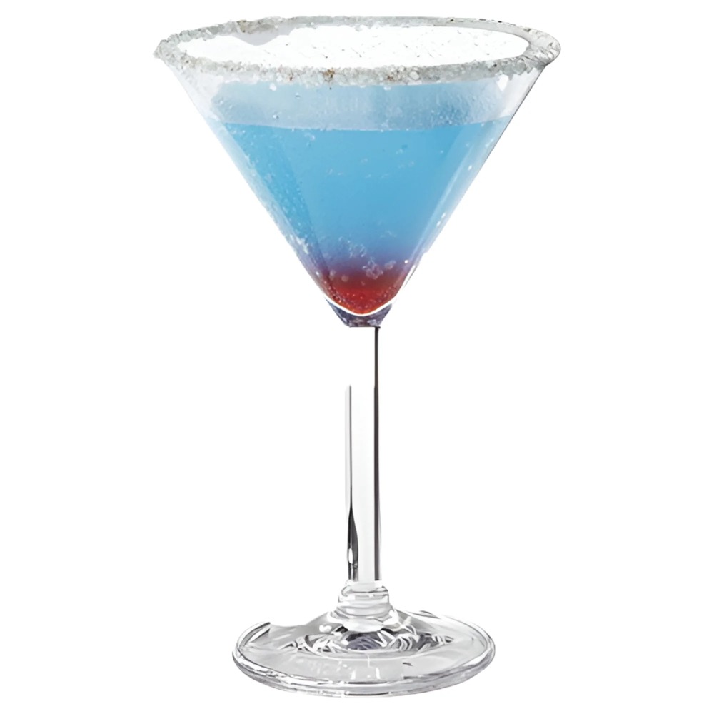 Heavyduty Shatterproof Plastic Martini Cocktail Glasses, 10 Ounce