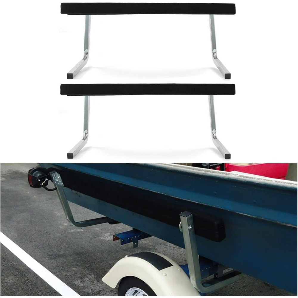 24 61 Pair Boat Trailer Guide Bunk Board Guide On Rails Galvanized