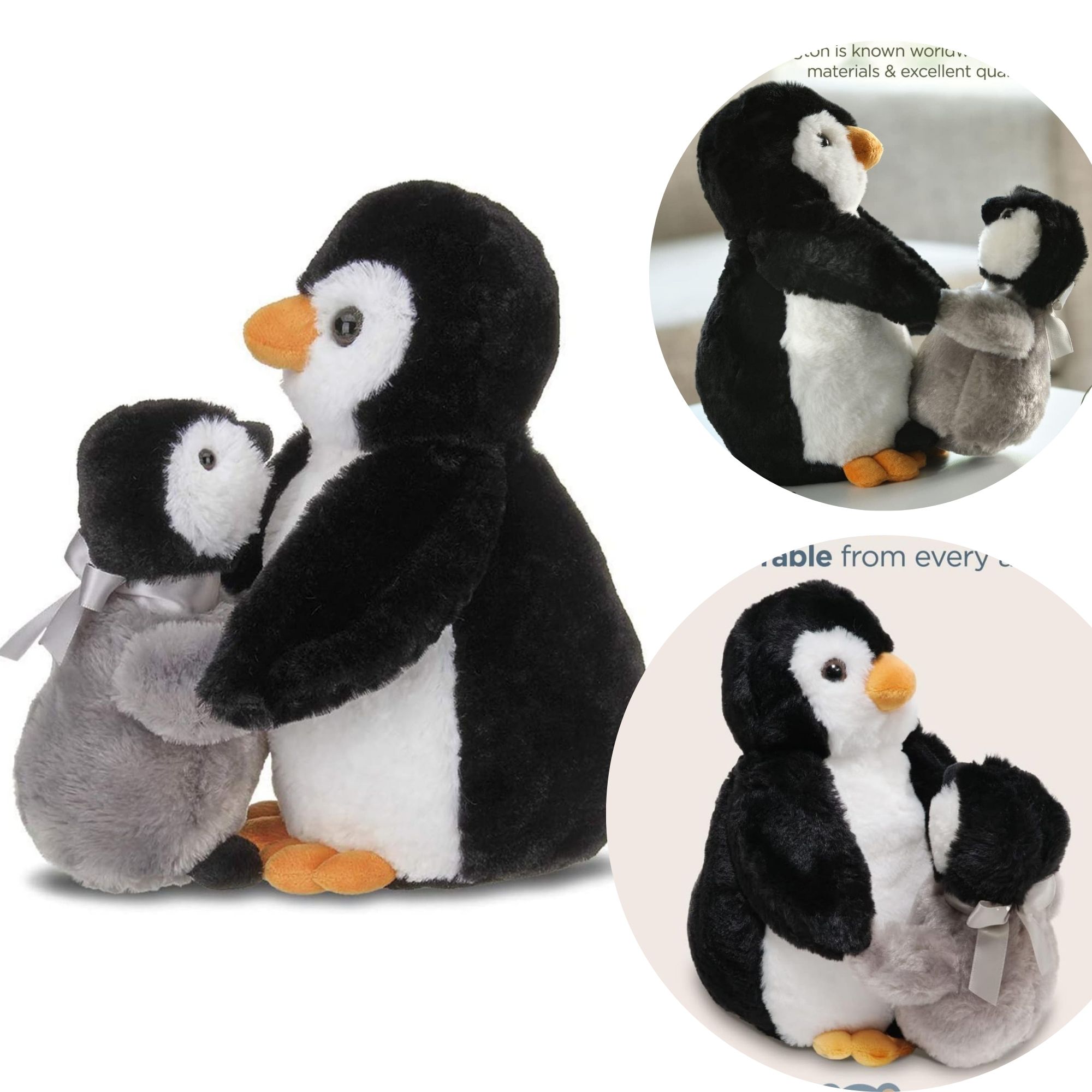 

Penguin With Baby Stuffed Animal Plushies