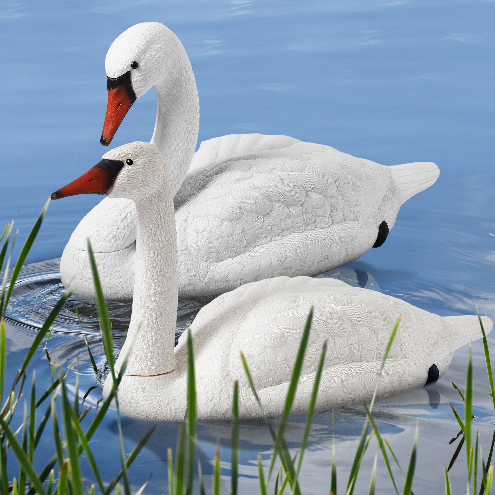 Swan Decoy Pond Floating Bird Deterrent Decoration Plastic Temu