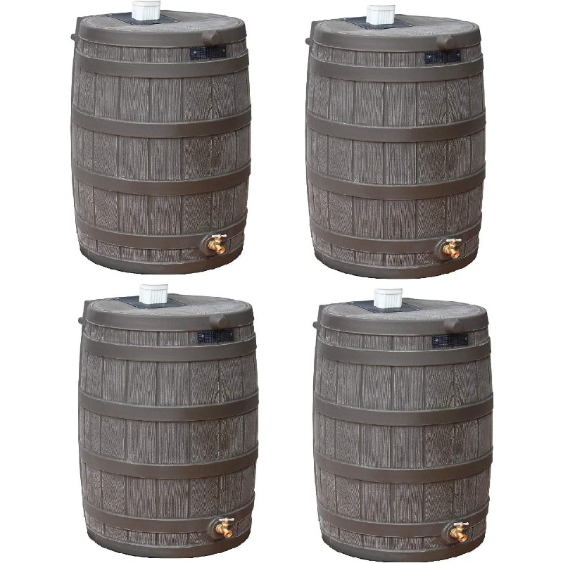 50 Gallon Plastic Outdoor Home Rain Barrel Water Temu