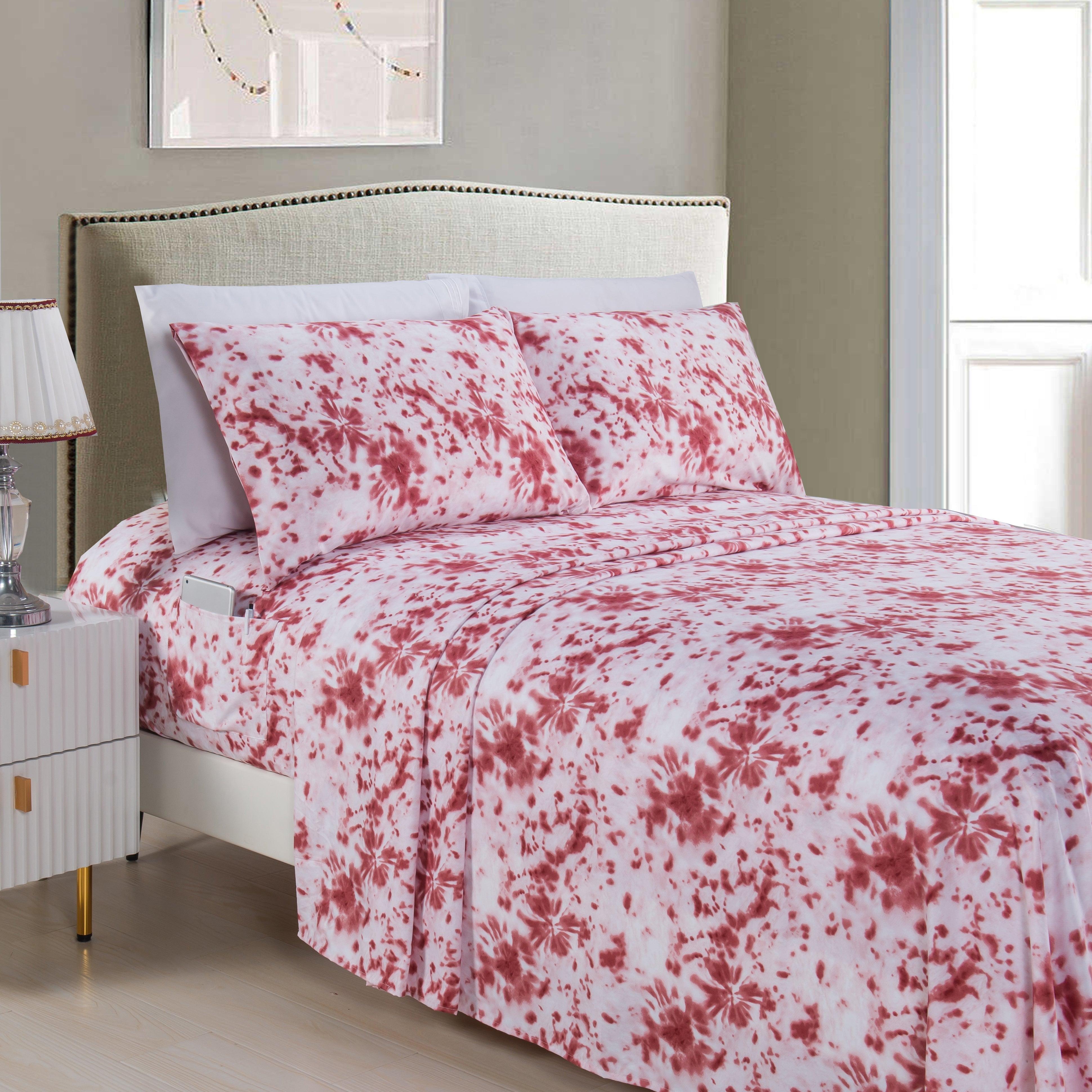 TEMU 6-piece Colorful Tie Dye Pattern Sheet Set - Soft As Bedding
