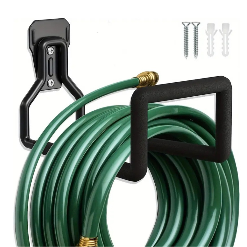 

Garden Hose Holder Wall Mount - Heavy Duty Water Hose Hanger For Garage Outside, Metal Hose Reels Hose Rack For Garden Hose Hose Water Hose Extension Hose