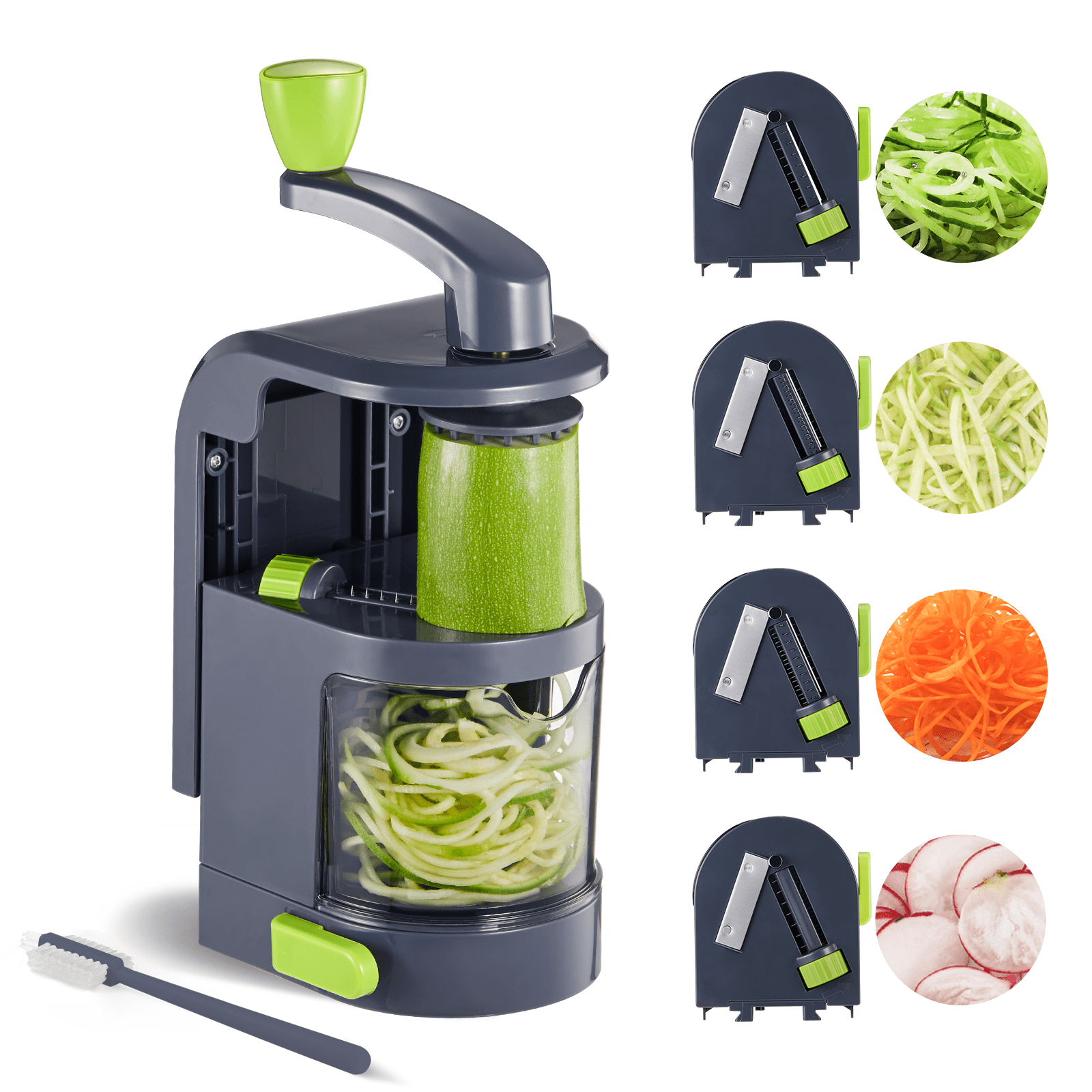 

Vegetable For Veggies ( Rotating Blades) Noodle Maker With Strong Suction Cup, Multipurpose Vegetable , Manual For Potato Pasta