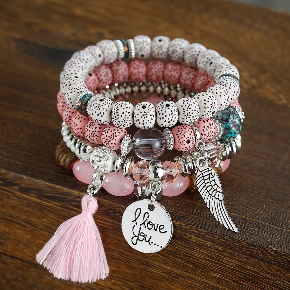 

Bracelet Set - Fashion Simple Disc Tassel Personality Beads Temperament Temperament Bracelet Bracelet