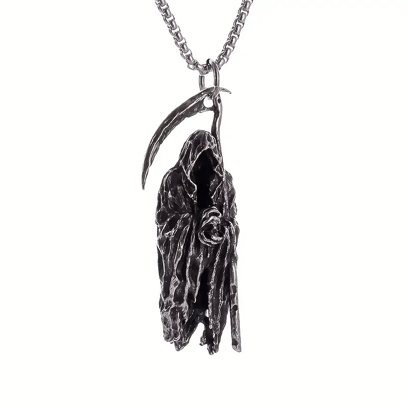 

Reaper Pendant Necklace – Steel Necklace For | , Edgy, And