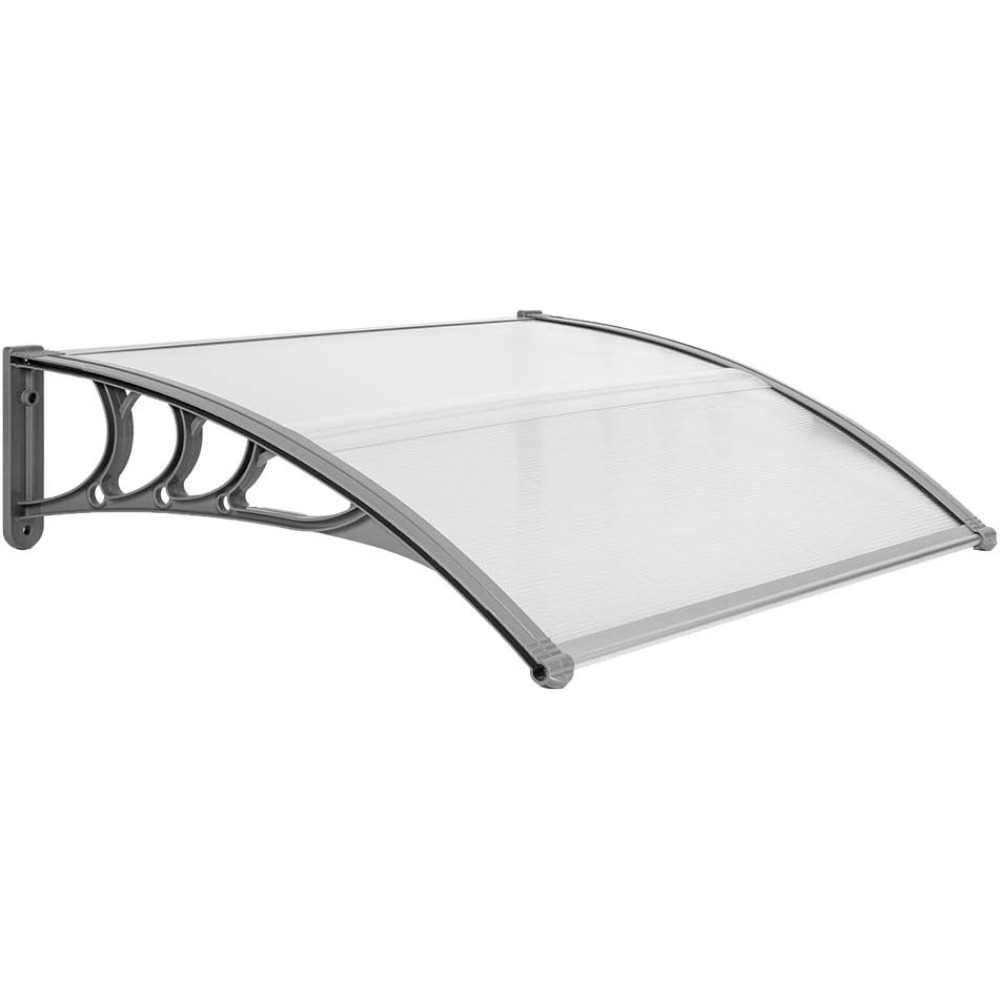 

Window Awning Door Exterior, 40" X 30" Awnings For Doors Polycarbonate Cover Patio Door Awning Rain Snow Hollow Sheet