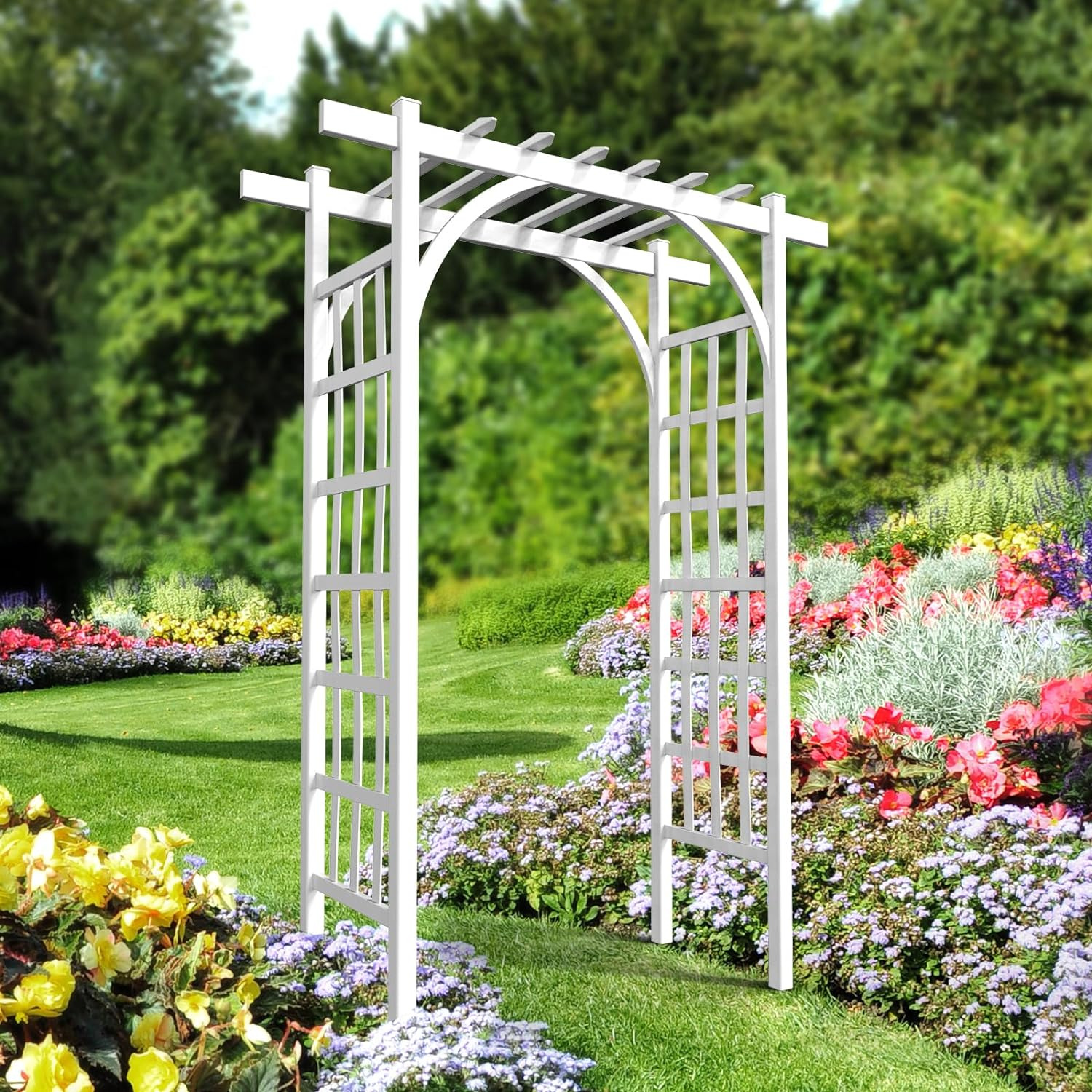 

Garden , Pvc Wedding Arch For Party, Garden Trellis For Climbing Plants Outdoor, Arch Backdrop Stand For Garden, Backyard, Lawn, Wedding