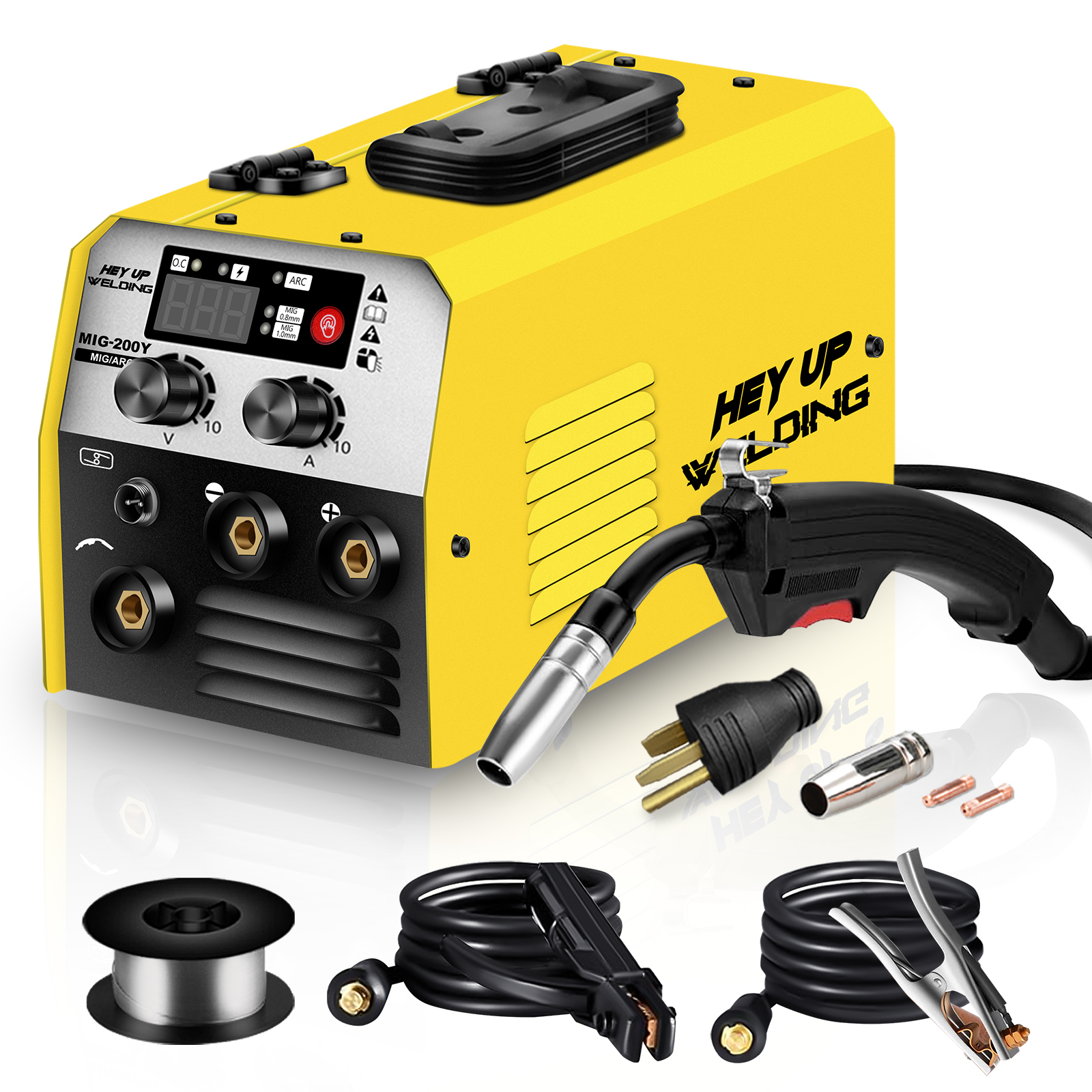 TEMU Mig Welder 140amp Mig Arc 2 In 1 Wire Welder110v 220v Dual Voltage Mig Welding Machine Gasless Flux Welder Igbt Inverter Welder