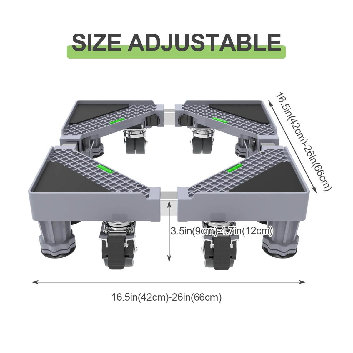 Fridge Stand Mobile Base With 4 And 4 Twin Wheels Adjustable Furniture
