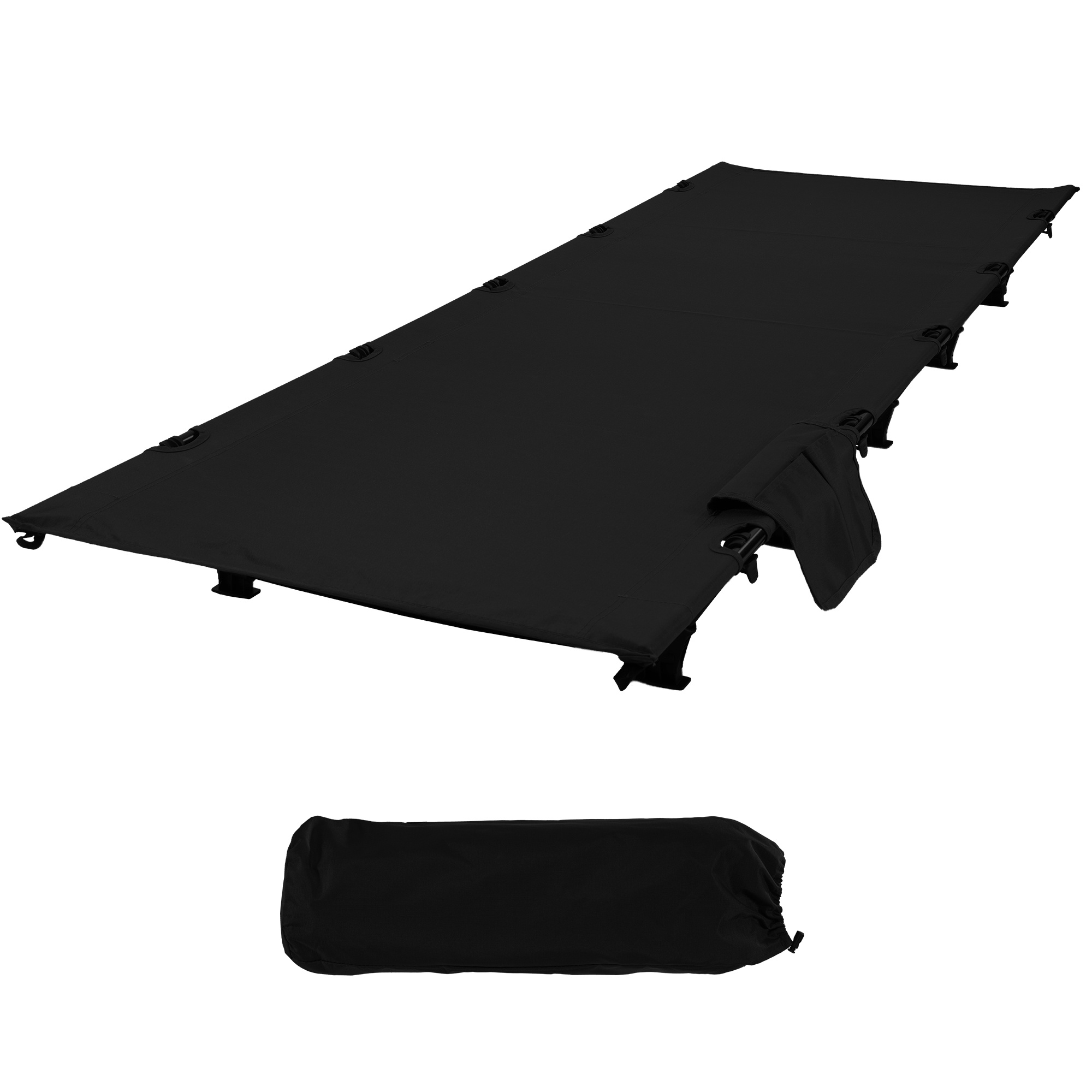 TEMU Ultralight Folding Military Cot - Portable And Compact Outdoor Bed For Travel, Camping, Hiking, And Mountaineering In Multiple Colors With Strong Support