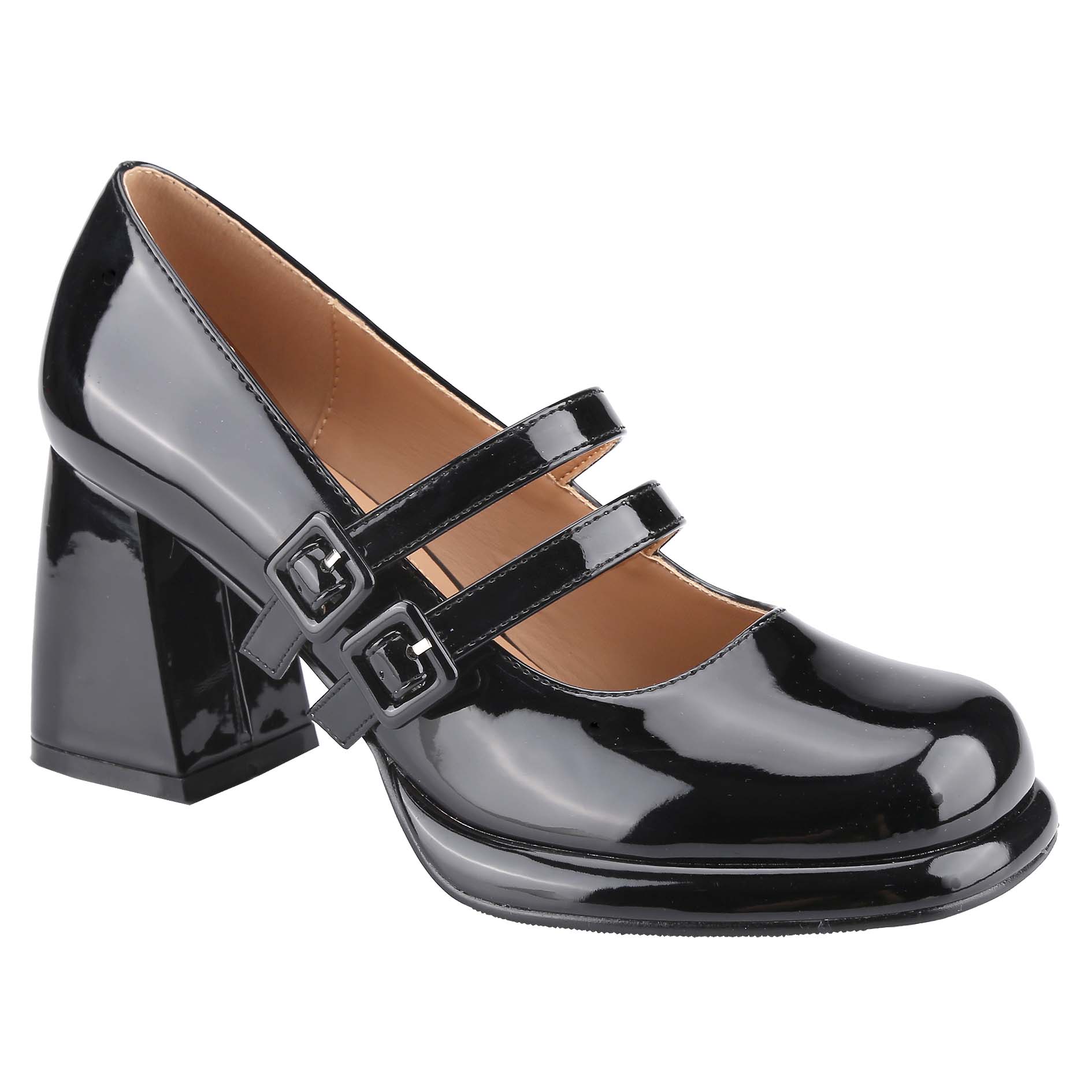 ドレスシューズ・革靴・ビジネスシューズ ^SALT&CHOCOLATE^ Square toe Mary Jane pumps 412311003 6cm3co Amazon.com | Closed Toe Heels for Women Black Mary Jane