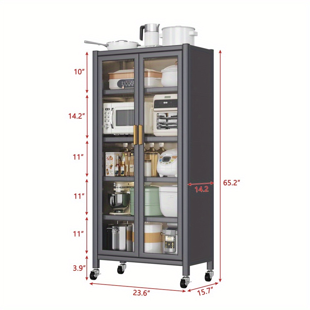 Open door Kitchen Shelving Floor ceiling Temu