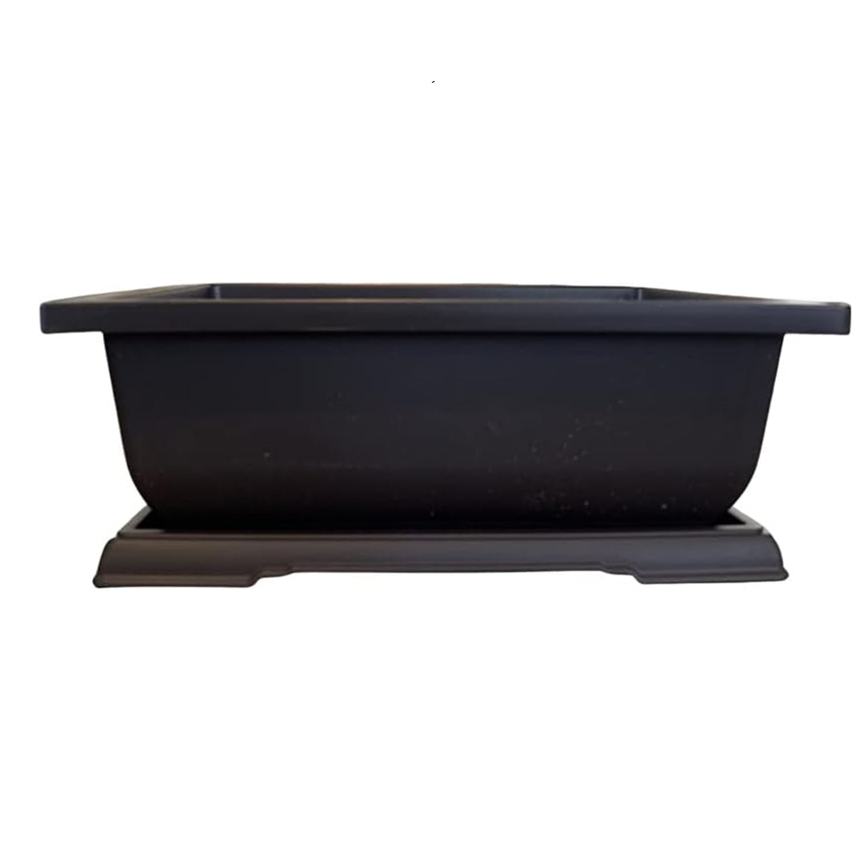 

Large Bonsai Pot And Drip Tray - 11 Inch Rectangle Container With Tray - Ships From Iowa, Usa