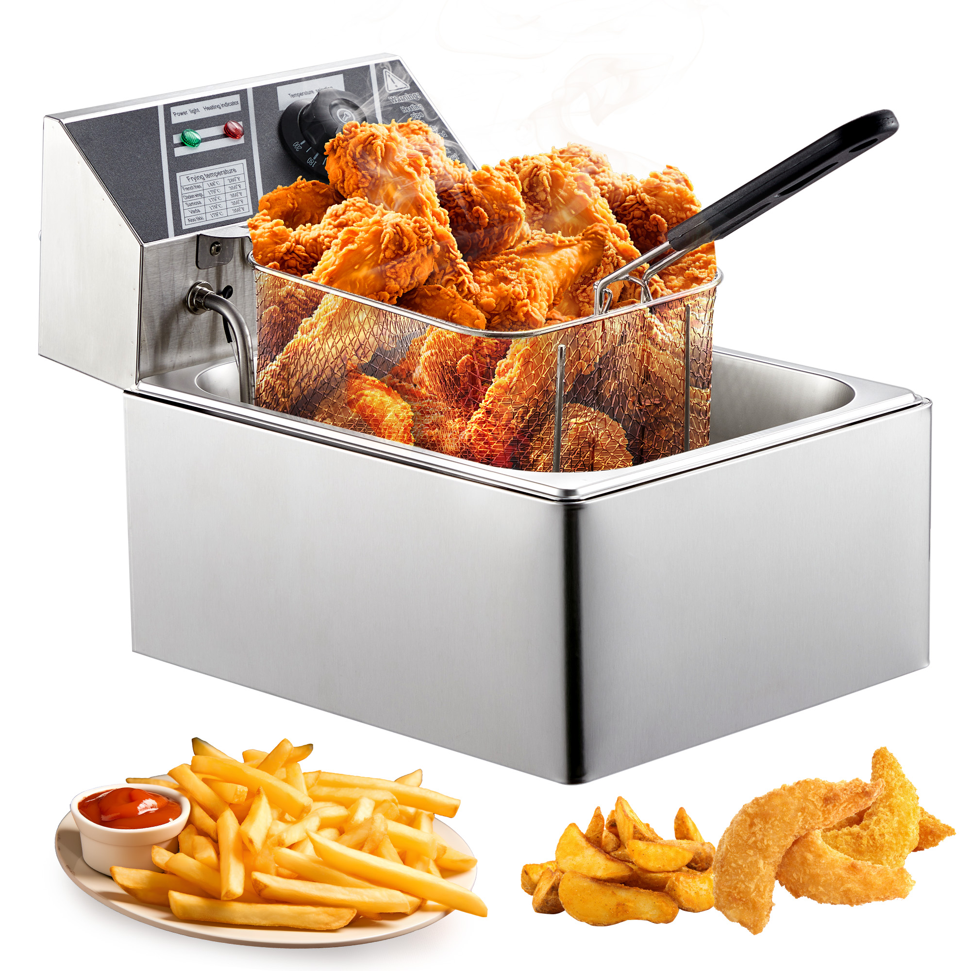 /5.4 Qts Deep Fryer Basket Adjustable Temu