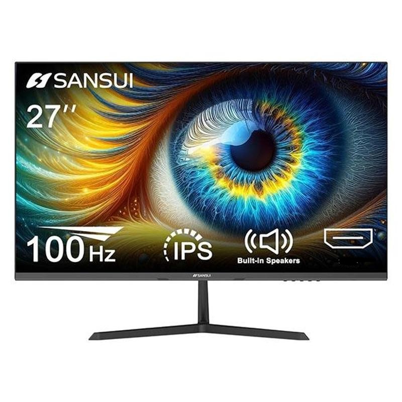 

Sansui 27x3l Computer Monitor 27inch 100hz Ips Fhd Built-in Speakers Vga Tilt Adjustable For Working And Gaming (hm Cable Included) Laptop