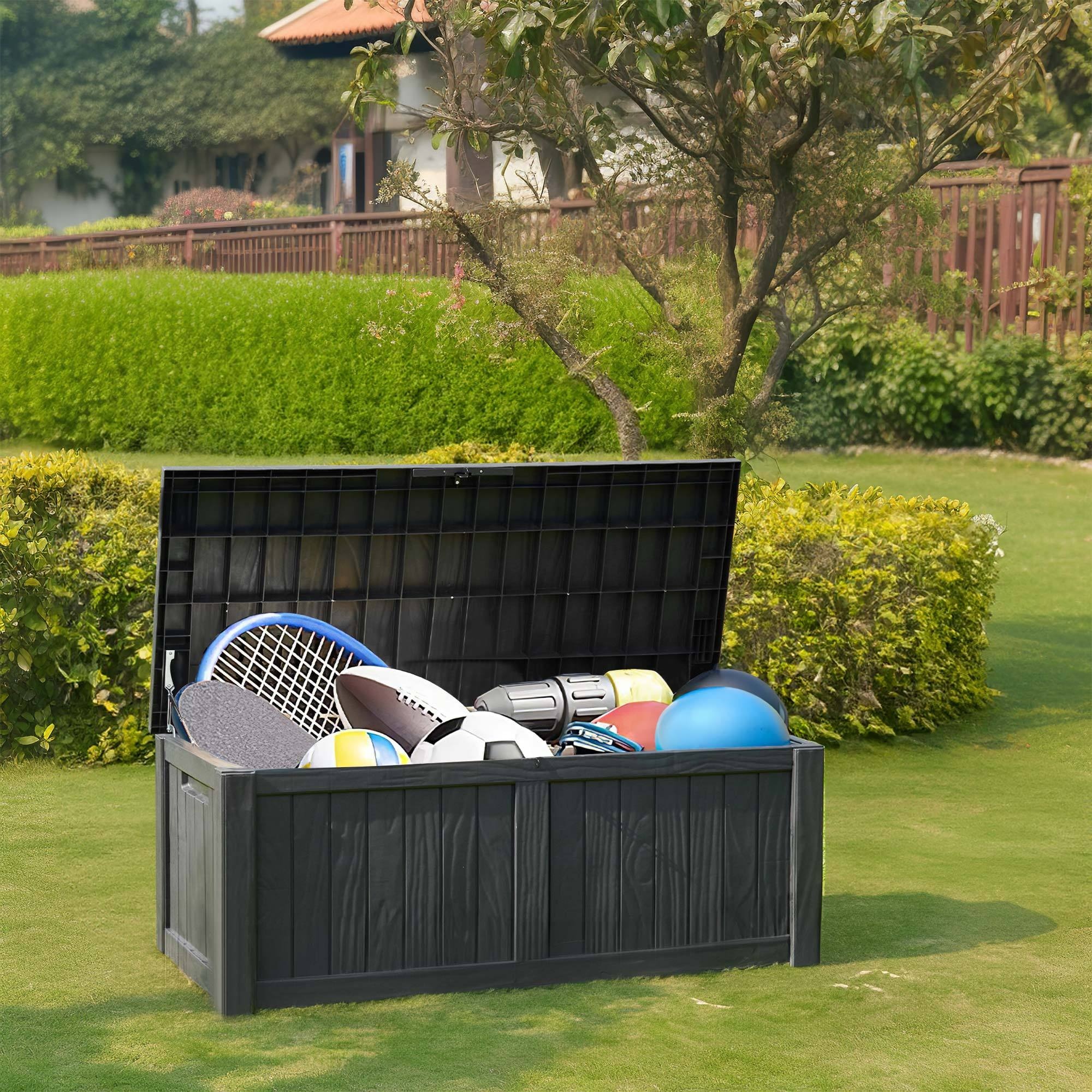 Secure Lockable Plastic Storage Backyard Outdoor Use Temu