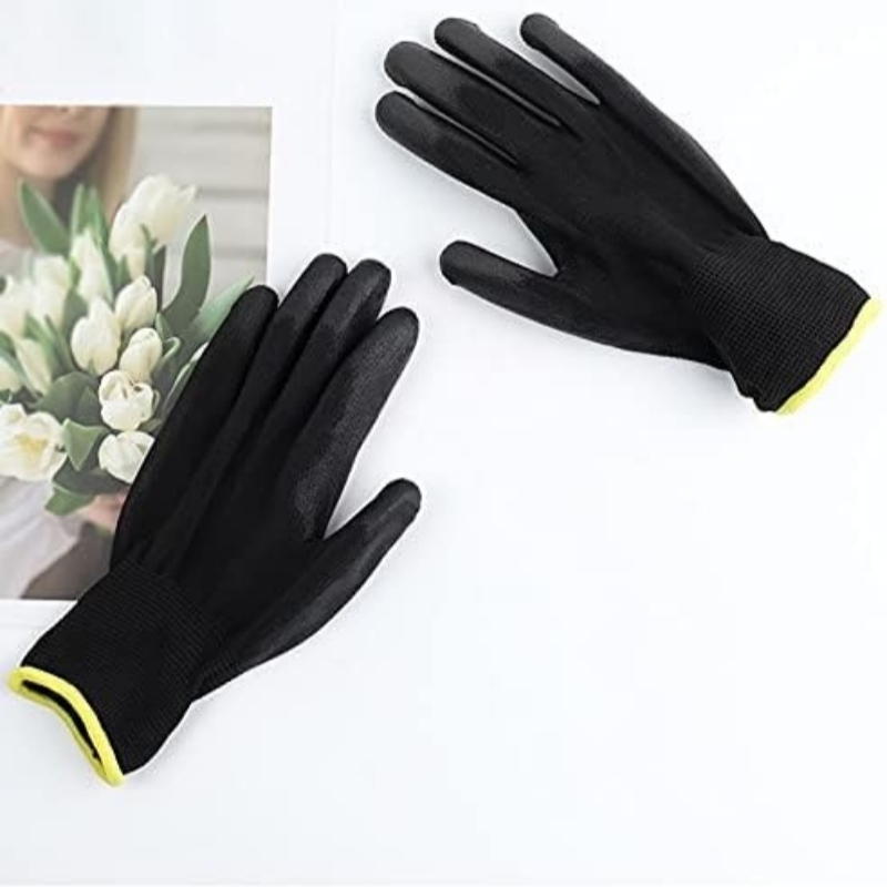 

Black Gardening Gloves, Anti-stab And Cut-resistant Gloves, Wear-resistant Non-slip Gloves, Construction Engineering Gardening And General Purpose Safety Gloves (size : M)