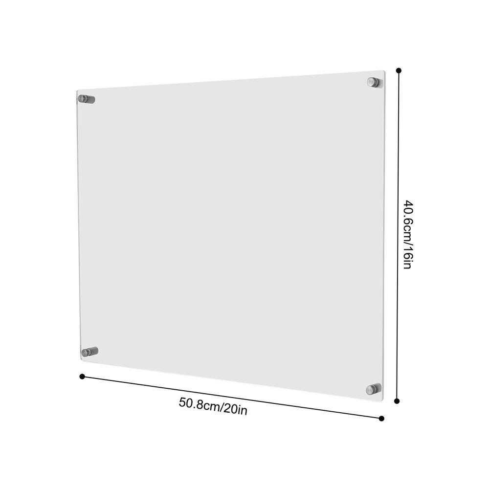20 X 16 Inch Clear Acrylic Wall Mount Floating Picture Frame Hangin