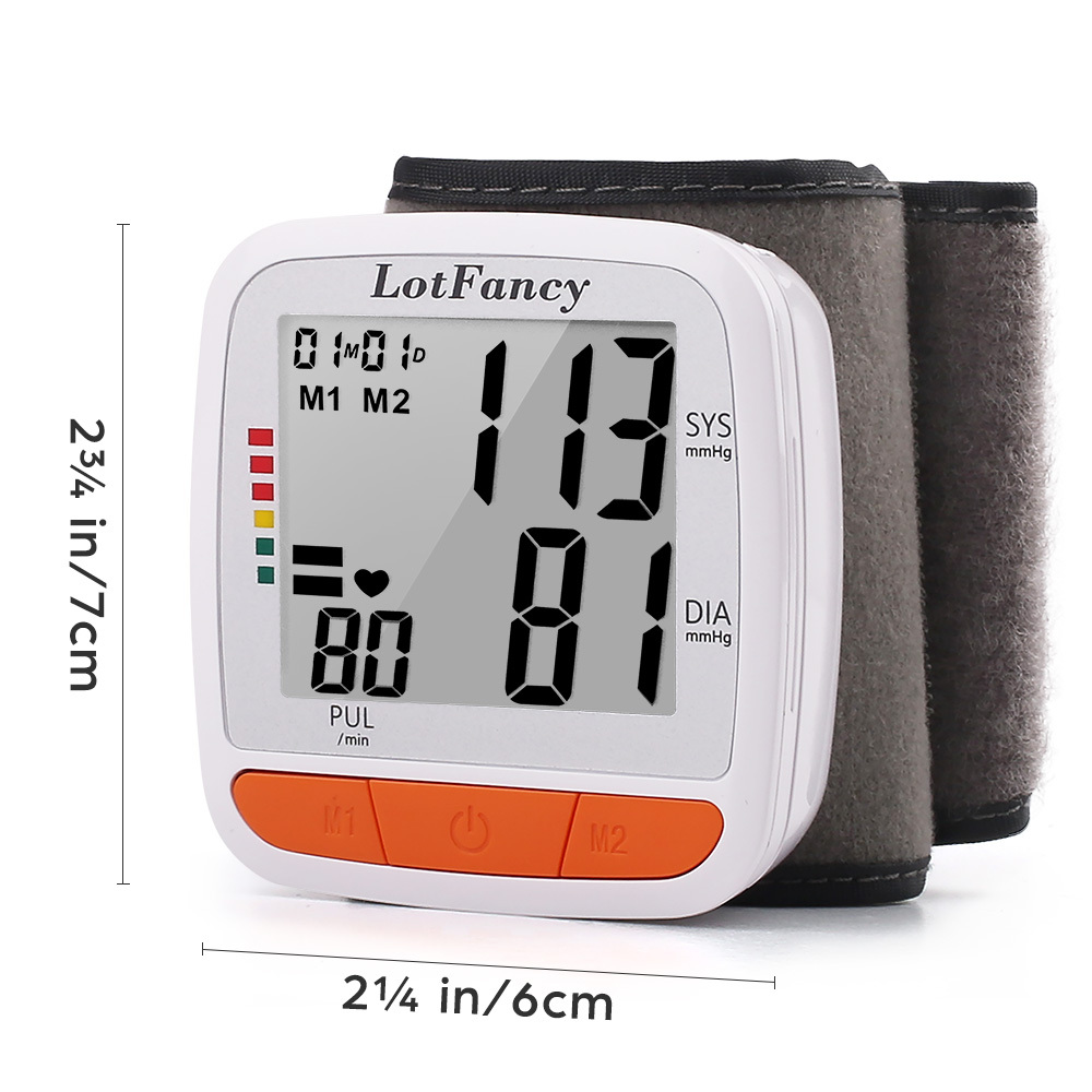 wrist   automatic   pressure machine wrist adjustable cuff 5 3 8 5 2   120 memory home bp gauge for irregular heartbeat detection Product details 1