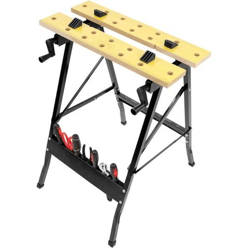 new portable folding workers bench 220 lb load capacity with adjustable clamps easy to transport heavy duty bench folding bench practical woodworking tools