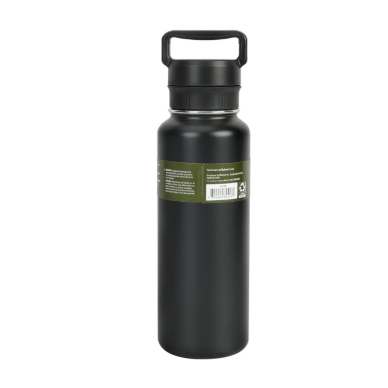 40 Fl Oz Insulated Stainless Steel Water Bottle, Twist Cap With Loop