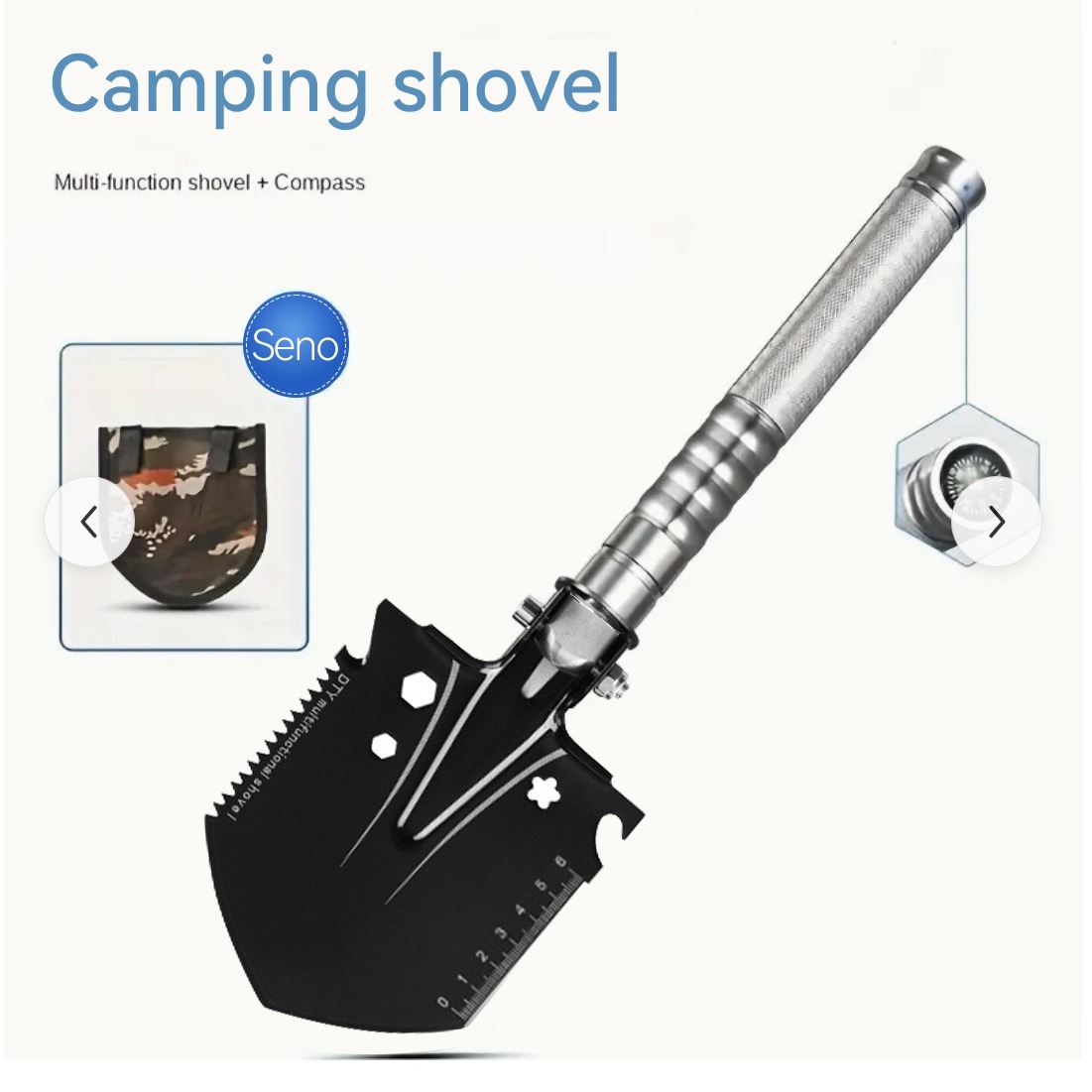 

Multi-functional Series Outdoor Shovel Folding Multi-functional Vehicle Shovel Steel Shovel Fishing Camping Equipment