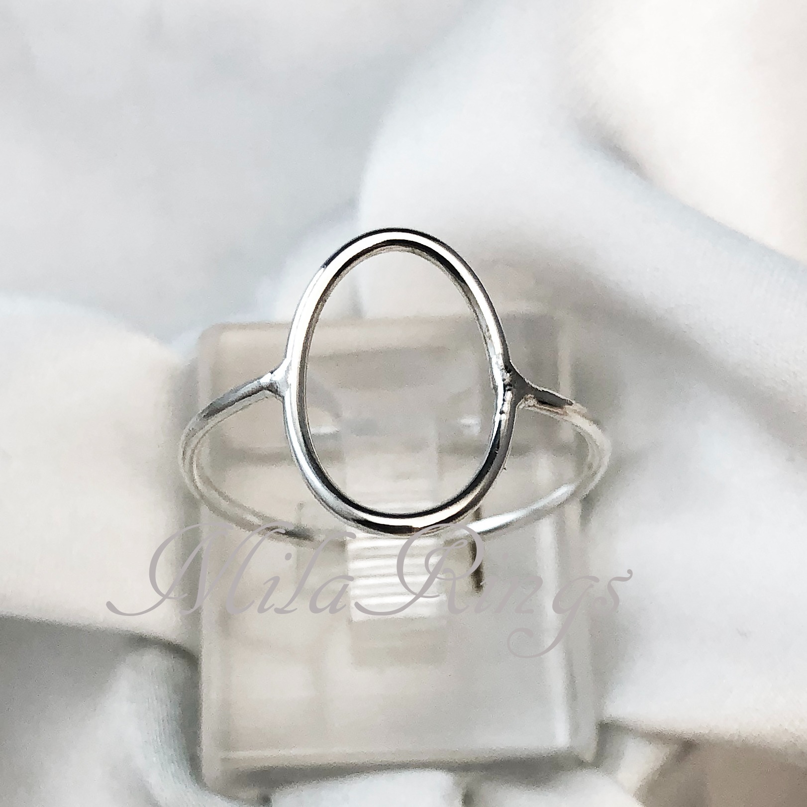 925 Sterling Silver Oval , Unique Ring For Women And Men, In All U. Sizes.