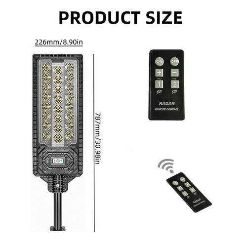 solar street lights solar lights with remote control sensor auto on off solar outdoor light for garden yard path basketball court road