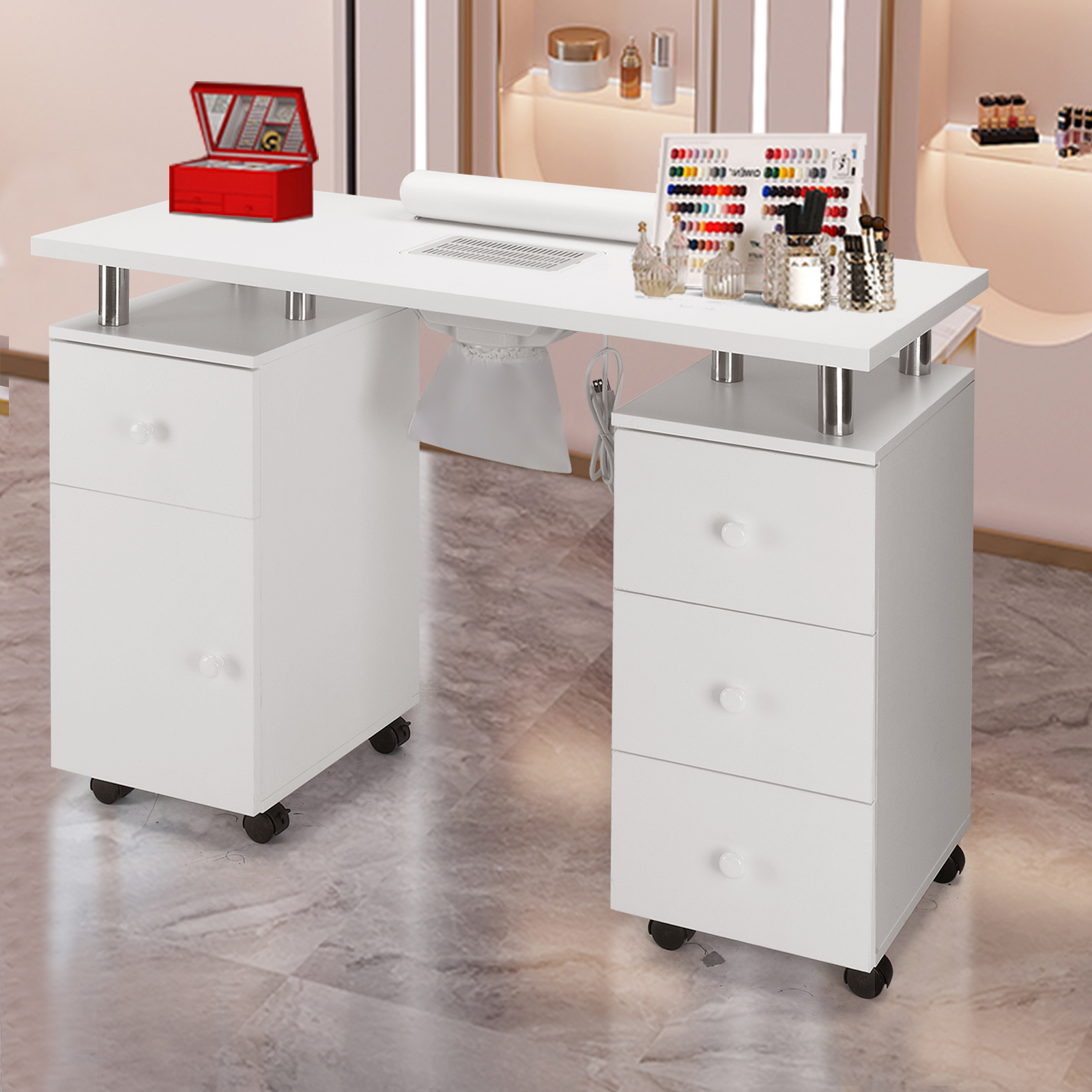 

Table Makeup Desk For W/ /lockable /wrist , Makeup Acetone