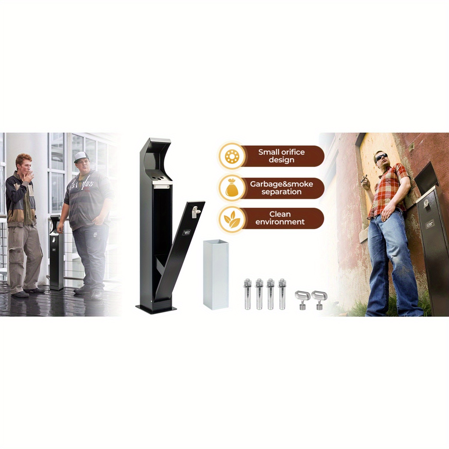 Cigarette Butt Receptacle For , Cigarette Butt Disposal, Ashtray For