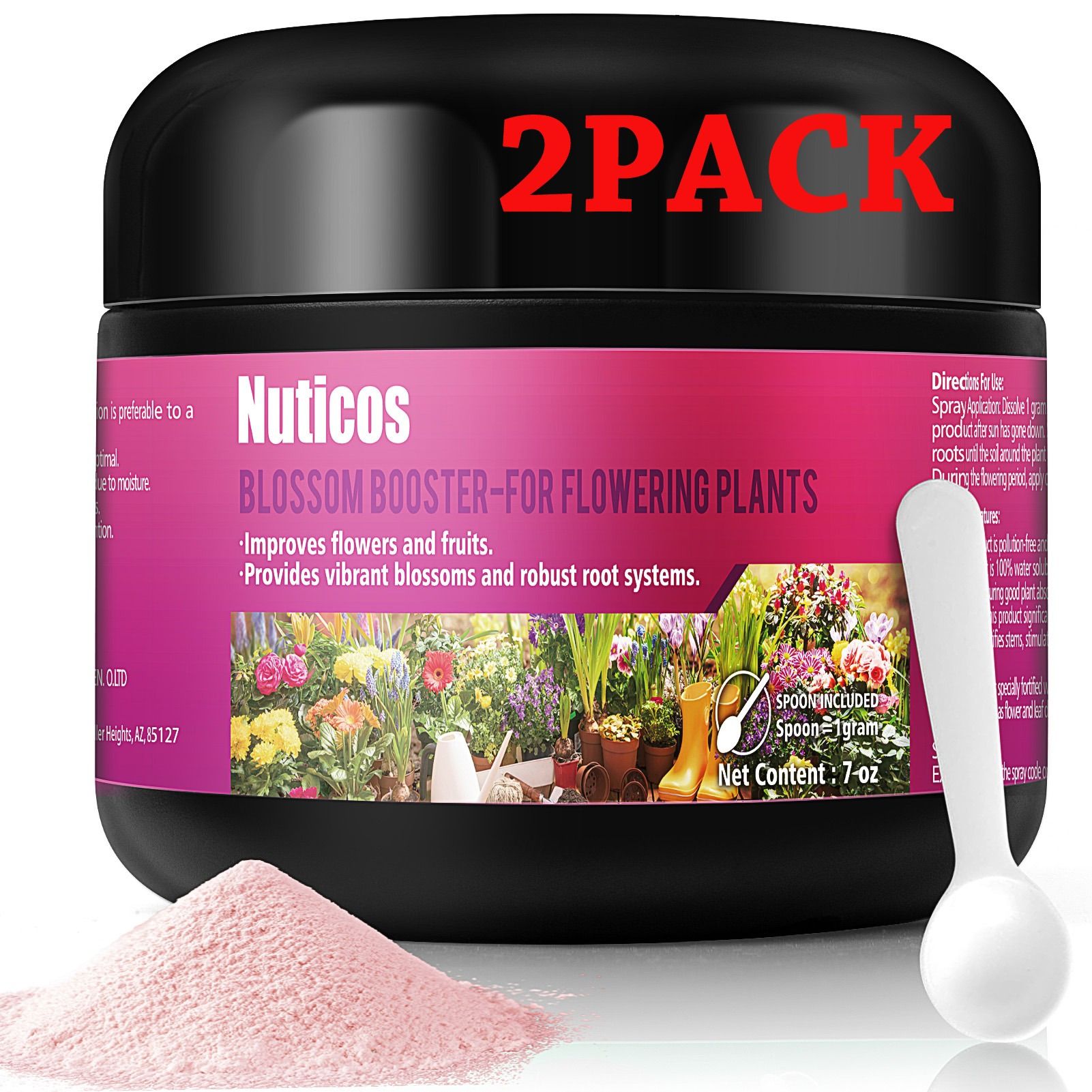 

7oz-2pack Fruit & Booster, Enhancer For Flowers, Vegetables And Fruits, Super Concentrated