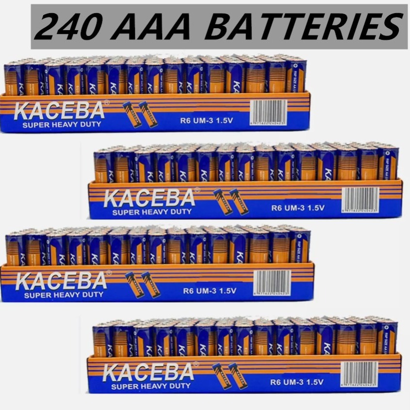 

240 Aaa Batteries 1.5v. Wholesale Lot For Low Draining Devices, Clocks, Lamps, Remotes