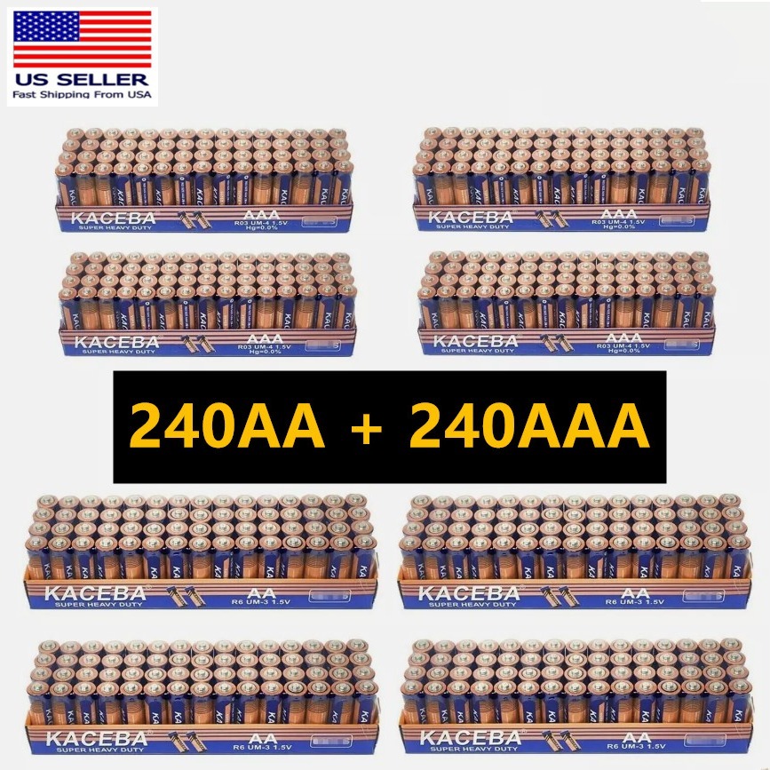 

240 Aa And 240 Aaa Batteries 1.5v. Wholesale Lot For Remote, Clocks, Lamps